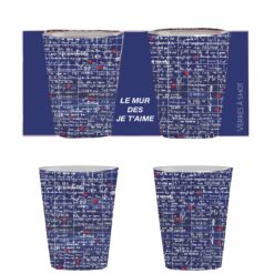 Σετ 2 Σφηνάκια "Mur Je T'Aime" 6,5x13 cm