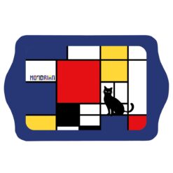 Δισκάκι Μεταλλικό "Chat" Mondrian 21x14 cm