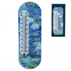 Θερμόμετρο Τοίχου "Les Nympheas" Monet 22x7,5 cm