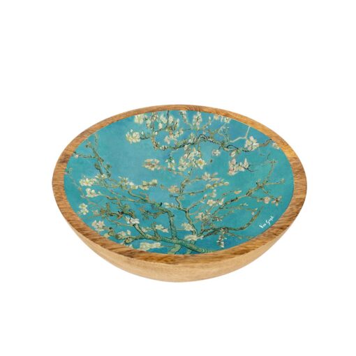 Ξύλινο μπωλ εκτυπωμένο "Les Amandiers" Van Gogh 20 cm