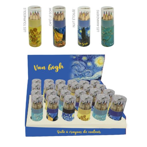 Μολύβια Σε Κύλινδρο Van Gogh 12 ass 10,5x3 cm