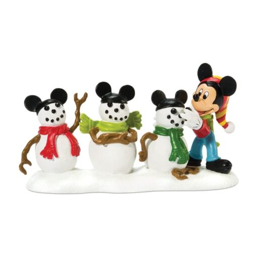 The 3 Mouseketeers (Mickey with Snowmen) 6 cm