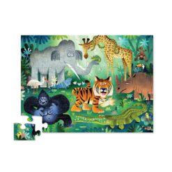 Alternative view of 36-pc Shaped Box Puzzle/Wild Kingdom