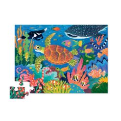 Alternative view of 36-pc Shaped Box Foil Puzzle/Sea Turtle
