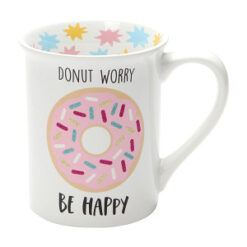 Donut Worry Glitter Mug 11 cm