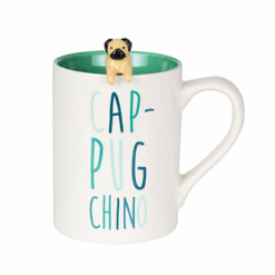 Cup-Pug Chino Mug & Spoon Set 11 cm