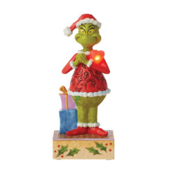 Happy Grinch with Blinking Heart 18 cm