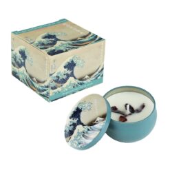 Αρωματικό Κερί Σε Μεταλλικό Κουτί "Vague" Hokusai 6x4 cm