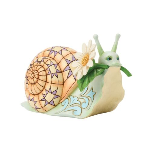 Snail with Daisy Figurine 9 cm