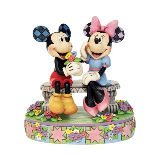 A Blooming Romance (Mickey & Minnie Spring Bench Figurine) 15,5 cm