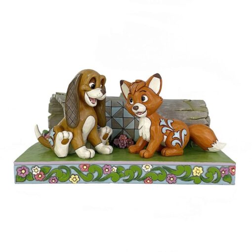 An Unlikely Friendship (Fox & Hound Figurine) 10,5 cm