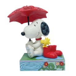 Snoopy Under Umbrella Figurine 13,5 cm
