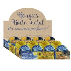 Αρωματικό Κερί Σε Μεταλλικό Κουτί Van Gogh Με Stand 12 Ass 7,5x5 cm