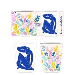 Σετ 2 Σφηνάκια "Nu Bleu" Και "La Gerbe" Matisse 6,5 cm