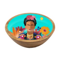 Ξύλινο Μπωλ Εκτυπωμένο "Αυτοπροσωπογραφία" Frida 20 cm