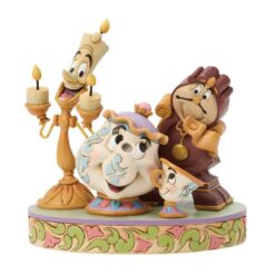 Lumiere, Cogsworth, Mrs Potts & Chip Figurine 17,5 cm