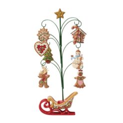 Gingerbread Tree with Hanging Ornaments 33,5 cm