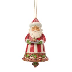 Gingerbread Santa Bell Hanging Ornament 11,5 cm