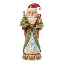 Red & Green Santa Nutcracker 25,5 cm