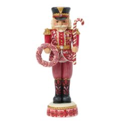 Red & White Toy Soldier Nutcracker 20 cm