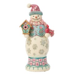 Pastel Snowman Nutcracker 17 cm