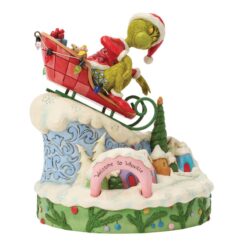 Grinch on Sled 15 cm