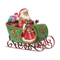Santa Musical Sleigh 22 cm