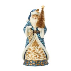 Twilight Blue Santa with Sisal Tree 25,5 cm