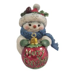 Mini Snowman with Large Ball 9,5 cm