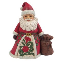 Santa with Toybag Mini Figurine 9 cm