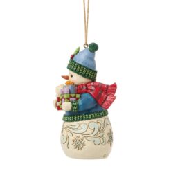 Alternative view of Snowman with Gifts Hanging Ornament 11,5 cm