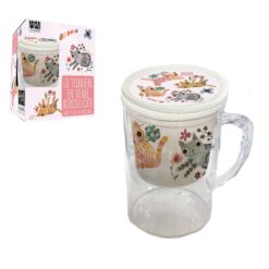 Τσαγιέρα Cat Flower 16,5 cm