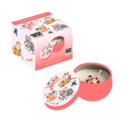 Αρωματικό Κερί Σε Μεταλλικό Κουτί Cat Flower 6x4 cm