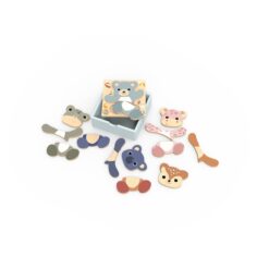 Ξύλινο Παζλ Ζωάκια 16,5x16,5x4 cm