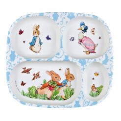 Serving tray with 4 compartments