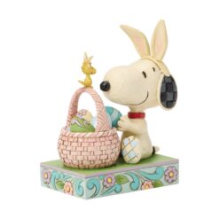 Alternative view of Ears to You! (Snoopy with Basket of Easter Eggs Figurine) 13 cm