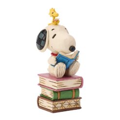Alternative view of My Week is Fully Booked! (Snoopy Reading on Stacked Books Figurine) 11 cm