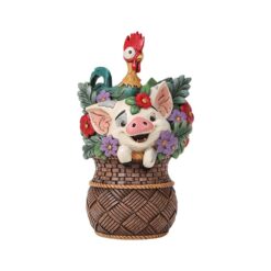 Pua & Hei Hei Flower Basket Figurine 12,5 cm